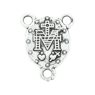 SAMAK PLATEADA CENTRO CRUCERO VIRGEN MILAGROS 15MM