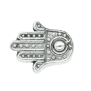 SAMAK PLATEADA CENTRO 52 MANO HAMSA MEDIANA 10MM 