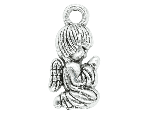 SAMAK PLATEADA DIJE ANGEL 130 ARRODILLADO  16MM X 20 GRAMOS (26UND APROX)