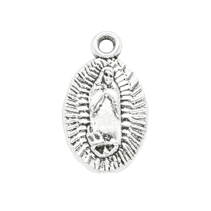 SAMAK PLATEADA DIJE 123 VIRGEN GUADALUPE 17MM 