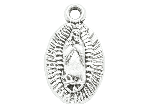 SAMAK PLATEADA DIJE 123 VIRGEN GUADALUPE 17MM 