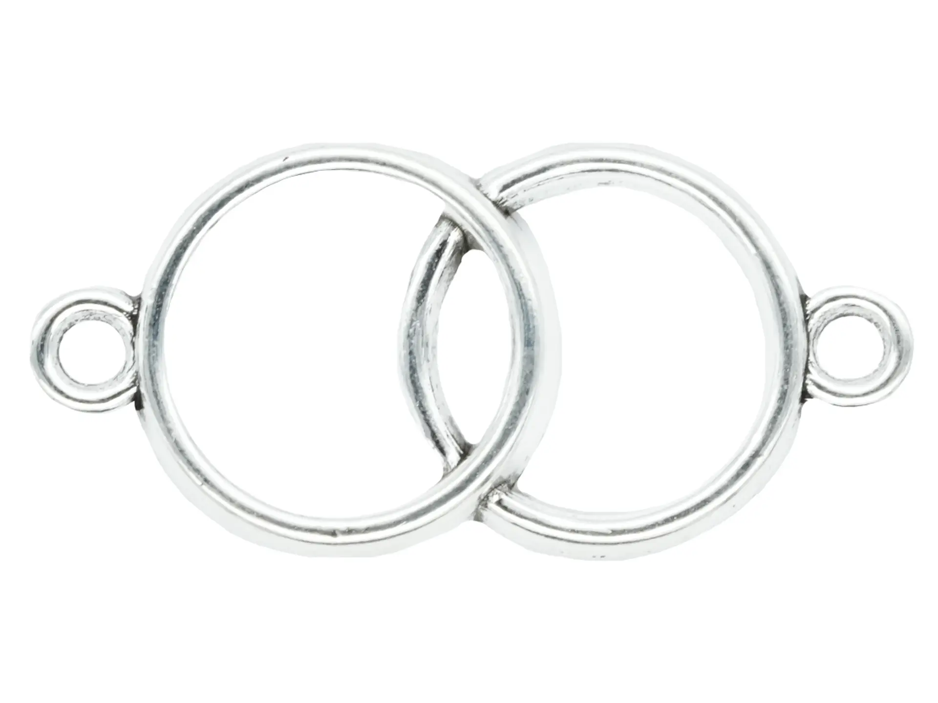 SAMAK PLATEADA CENTRO 2 AROS 20MM PAQUETE POR 15 UNIDADES APROX 1