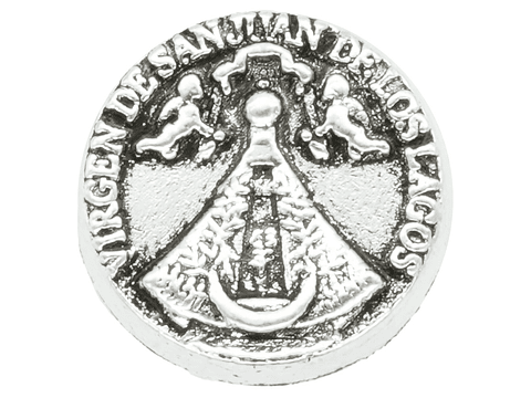 SAMAK PLATEADA CENTRO VIRGEN SAN JUAN DE LOS LAGOS 10MM