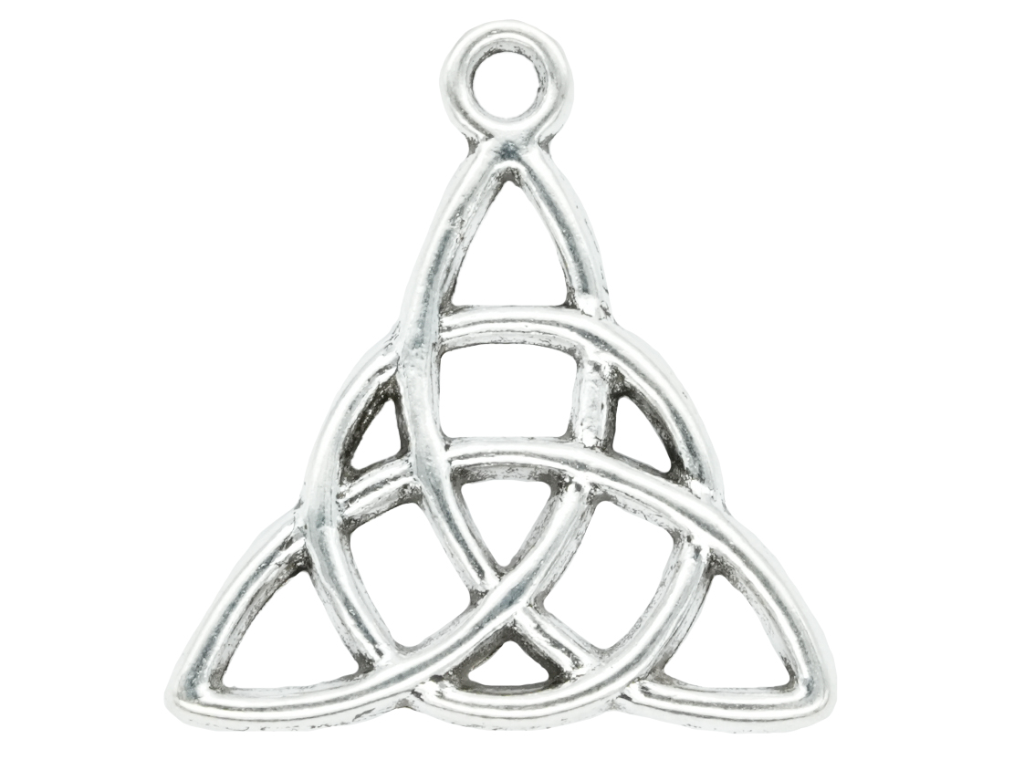 SAMAK PLATEADA DIJE TRIQUETRA CELTA 20MM