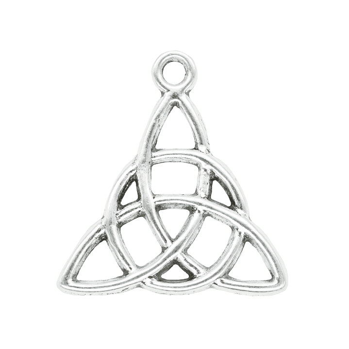 SAMAK PLATEADA DIJE TRIQUETRA CELTA 20MM 1