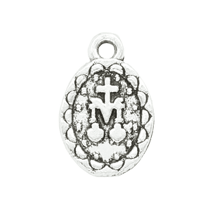 SAMAK PLATEADA DIJE 164 VIEGEN MILAGROSA 12MM 