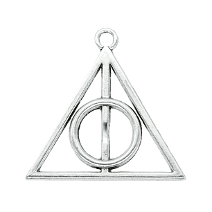 SAMAK PLATEADA DIJE LA RELIQUIA DE LA MUERTE 30MM 