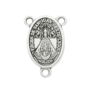 SAMAK PLATEADA CENTRO VIRGEN SAN JUAN DE LOS LAGOS 20MM