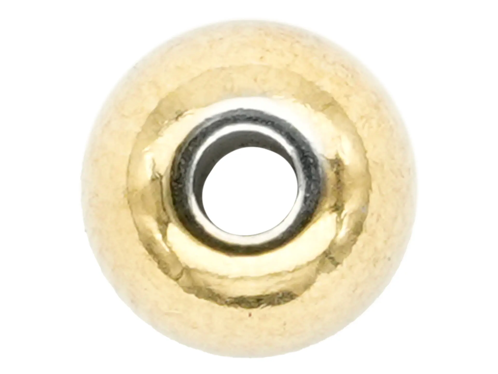 BALIN ACERO DORADO # 6MM MACISO HUECO PEQUEÑO 1