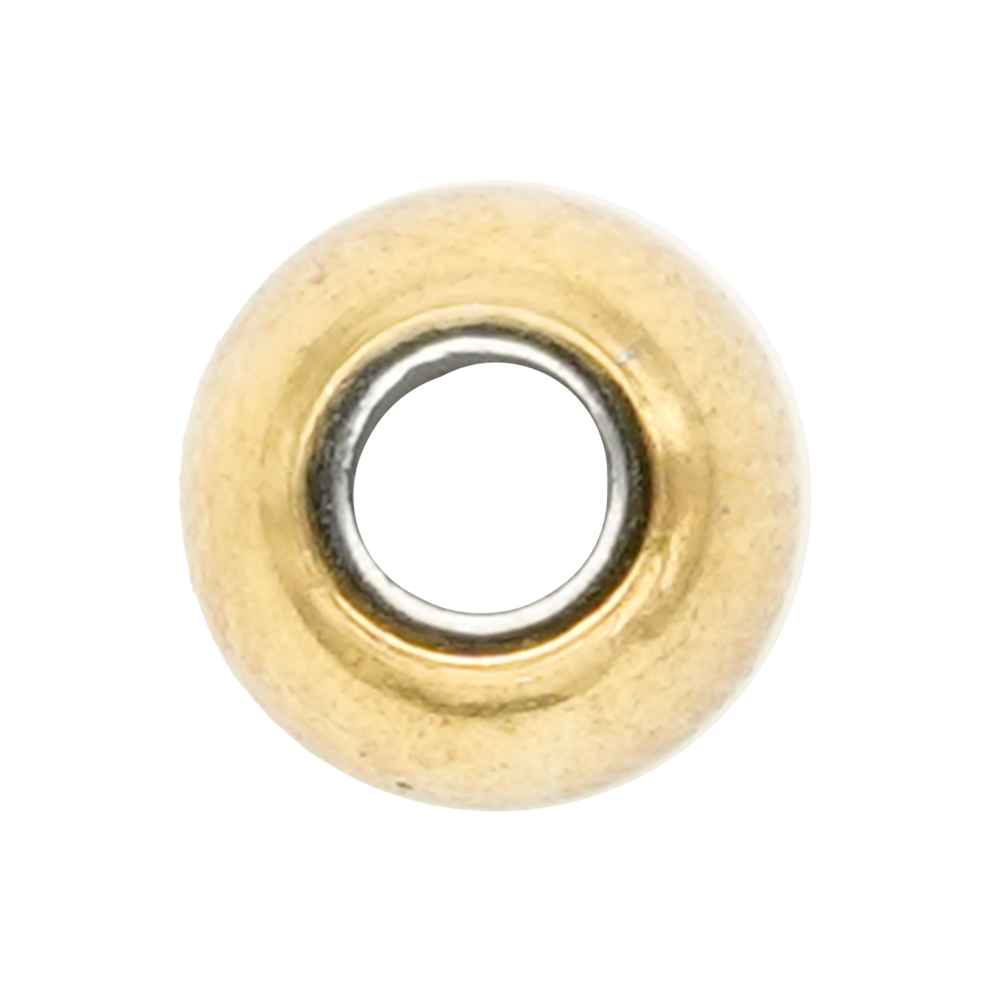 ACERO DORADO BALIN MACISO HUECO GRANDE 5MM 1