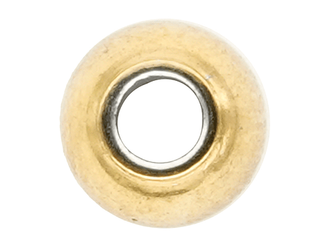 ACERO DORADO BALIN MACISO HUECO GRANDE 5MM