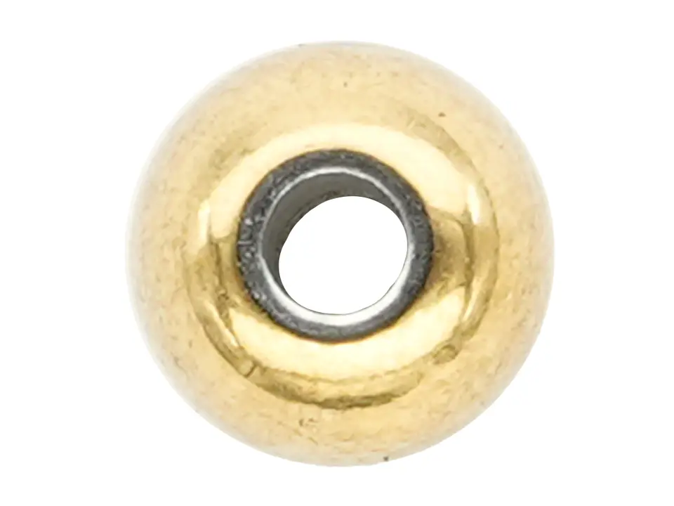 BALIN ACERO DORADO # 5MM MACISO HUECO PEQUEÑO POR 10 UNIDADES 1