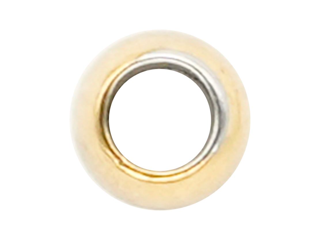 ACERO DORADO BALIN  # 3MM MACISO HUECO GRANDE