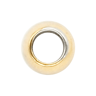 ACERO DORADO BALIN  # 3MM MACISO HUECO GRANDE