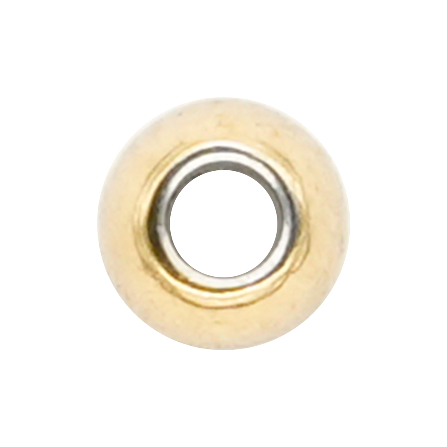 ACERO DORADO BALIN  # 3MM MACISO HUECO PEQUEÑO 1