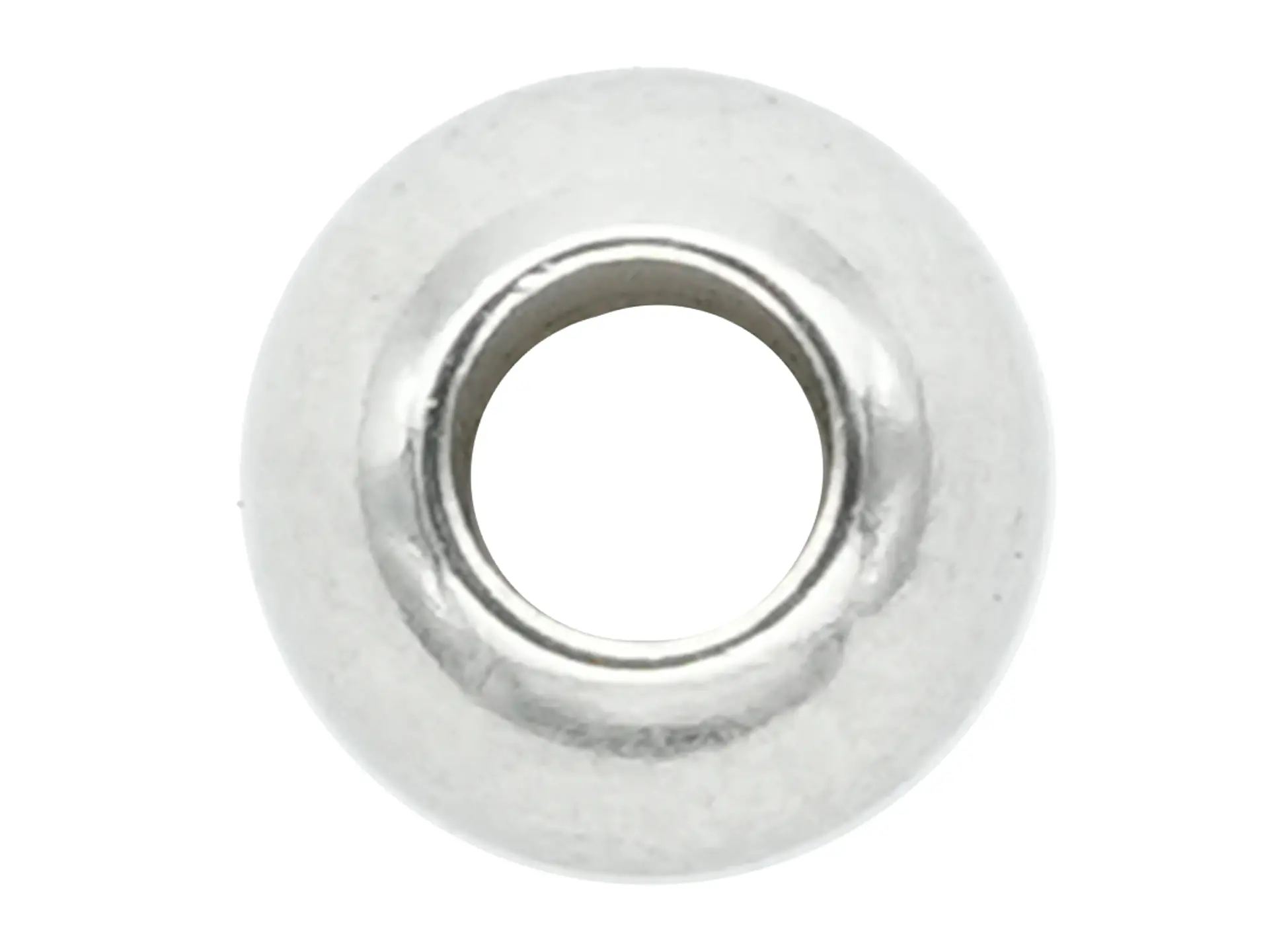 BALIN ACERO PLATEADO # 5MM MACISO HUECO GRANDE 1