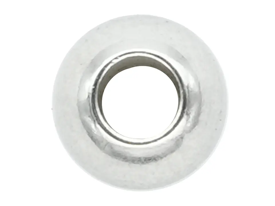 BALIN ACERO PLATEADO # 5MM MACISO HUECO GRANDE 1
