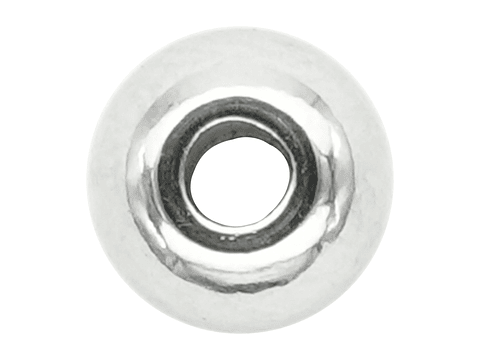 BALIN ACERO PLATEADO # 5MM MACISO HUECO PEQUEÑO 