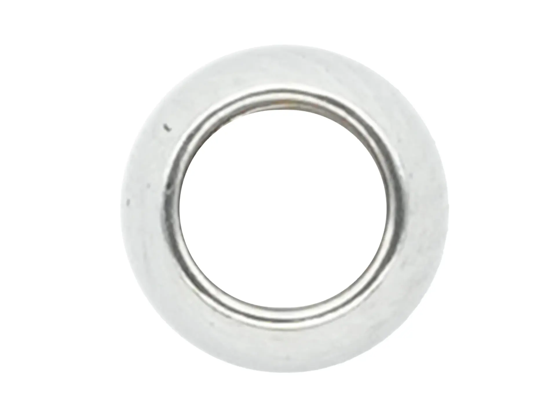 ACERO PLATEADO BALIN MACISO HUECO GRANDE # 4MM 1