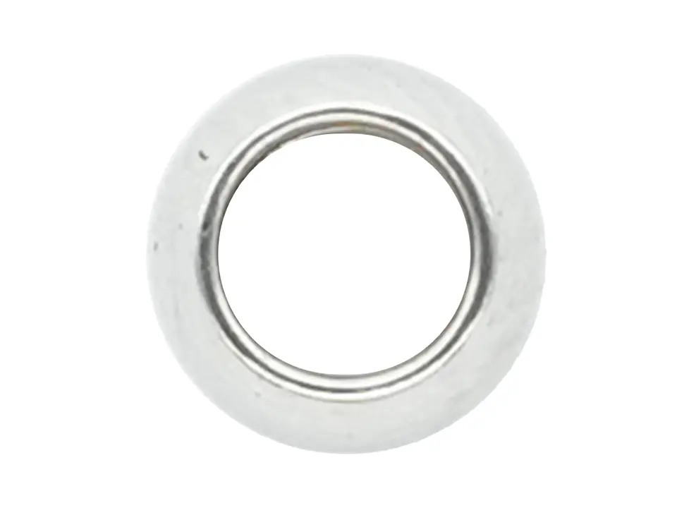 ACERO PLATEADO BALIN MACISO HUECO GRANDE # 4MM 1
