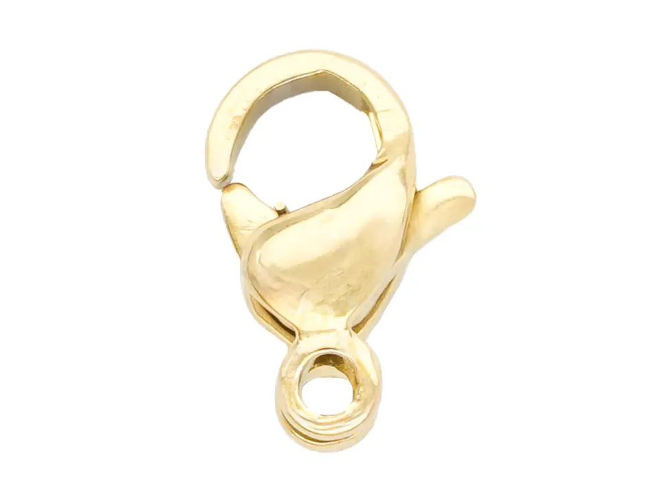 ACERO DORADO BROCHE PICOLORO 9MM 1
