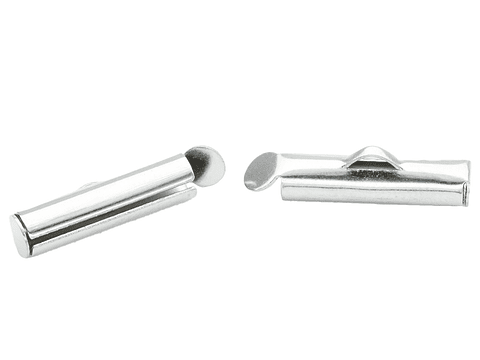 ACERO PLATEADO TERMINAL FLAUTA (MIYUKI-CHAQUIRA) 16MM