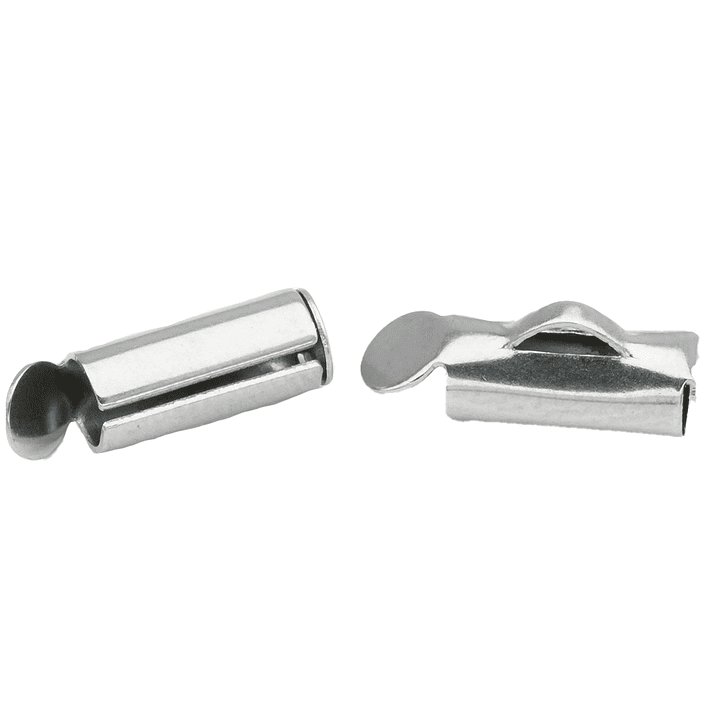 ACERO PLATEADO TERMINAL FLAUTA (MIYUKI-CHAQUIRA) 10MM  1