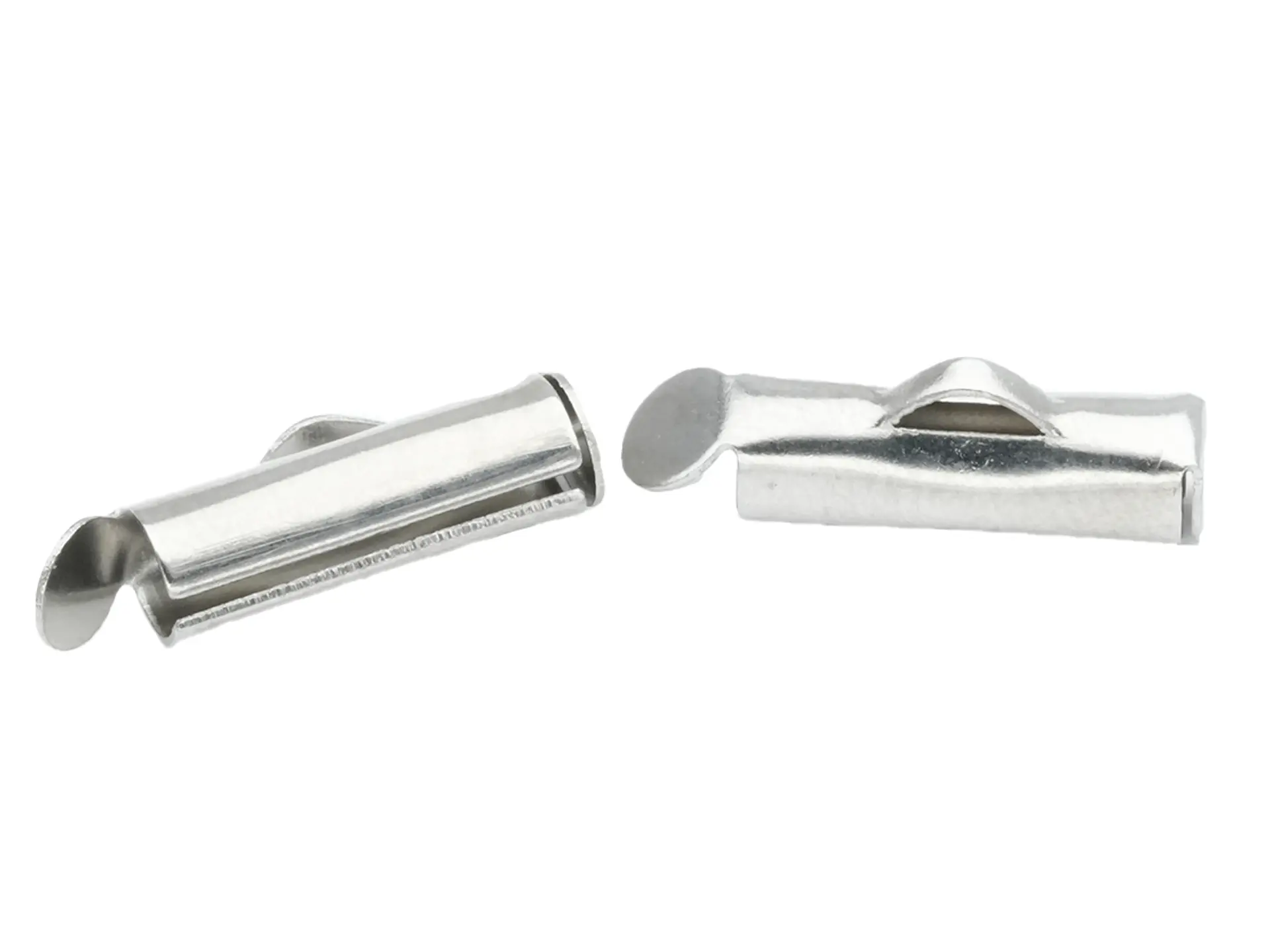 ACERO PLATEADO TERMINAL FLAUTA 13MM (MIYUKI-CHAQUIRA) 1