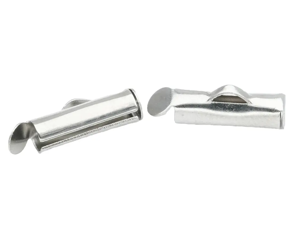 ACERO PLATEADO TERMINAL FLAUTA 13MM (MIYUKI-CHAQUIRA) 1