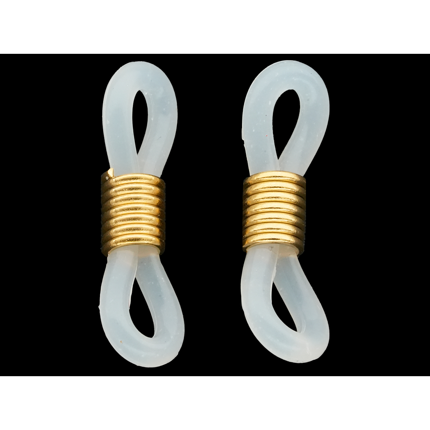 ACERO DORADO TERMINAL GAFA TRANSPARENTE RESORTE  2*0.5MM 1