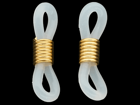 ACERO DORADO TERMINAL GAFA TRANSPARENTE RESORTE  2*0.5MM