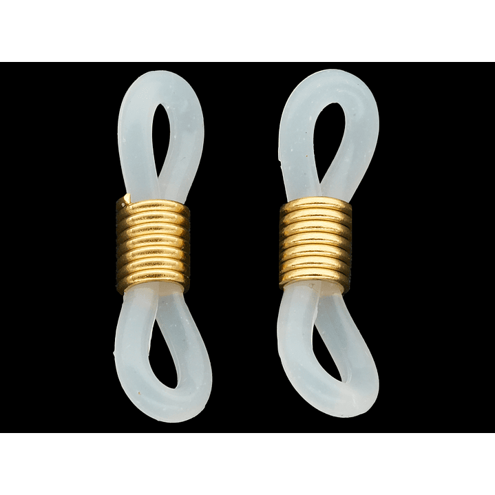 ACERO DORADO TERMINAL GAFA TRANSPARENTE RESORTE  2*0.5MM 1