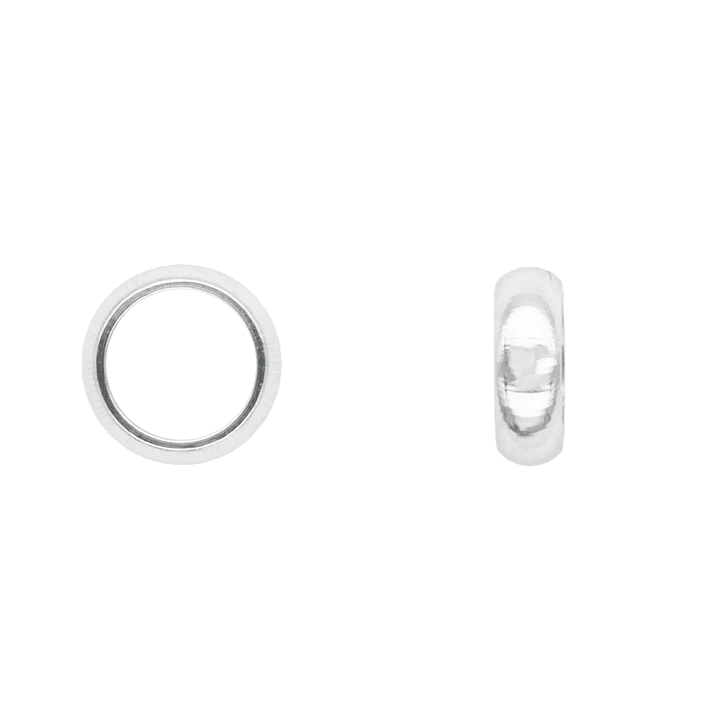ACERO PLATEADO ARGOLLA GRUESA 6.0MM  1