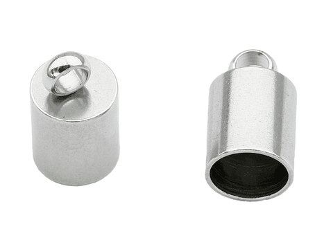 TERMINAL CAMPANA LISO ACERO 6MM 