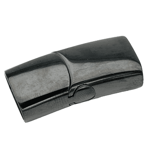 ACERO NEGRO BROCHE IMAN PULSERA 12*6MM 