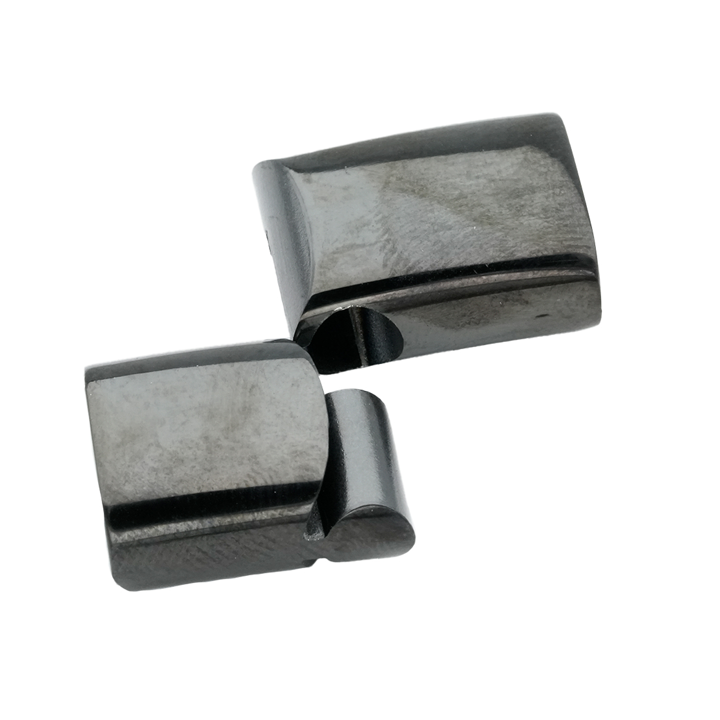 ACERO NEGRO BROCHE IMAN PULSERA 12*6MM  2