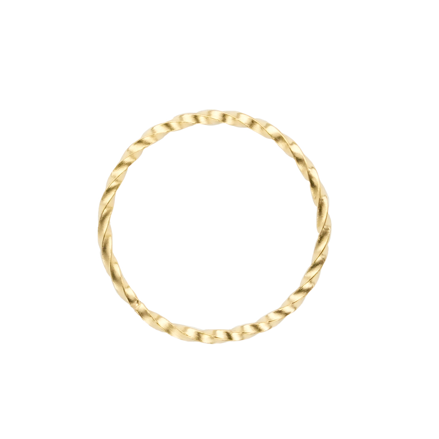 ACERO DORADO ARGOLLA ENTORCHADA 20MM  1