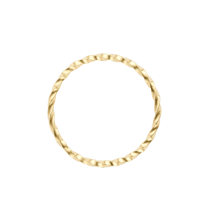 ACERO DORADO ARGOLLA ENTORCHADA 20MM  1