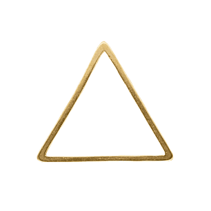 ACERO DORADO TRIANGULO FIGURA 16MM