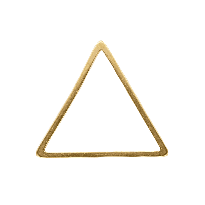 ACERO DORADO TRIANGULO FIGURA 16MM 1
