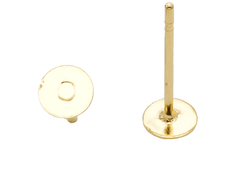 TOPO ACERO DORADO PLANO  4MM 