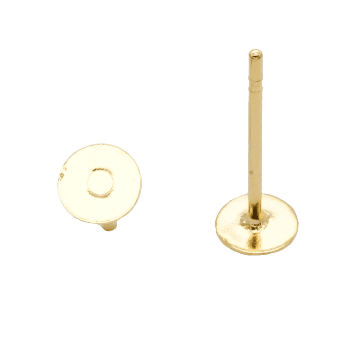 TOPO ACERO DORADO PLANO  4MM  1