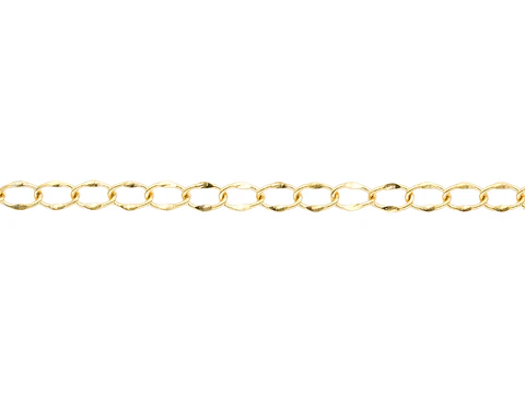  ACERO DORADA CADENA 0.5MM PLANA 