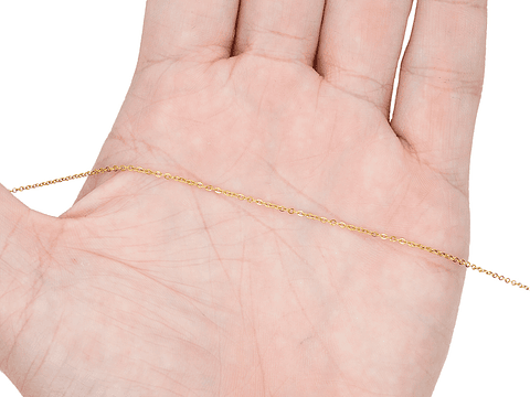 CADENA ACERO DORADA 0.3MM 