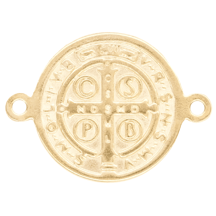 MEDALLA TERMINAL ACERO DORADO  SAN BENITO 14M  2
