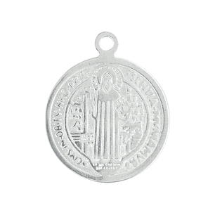 MEDALLA ACERO SAN BENITO 18MM