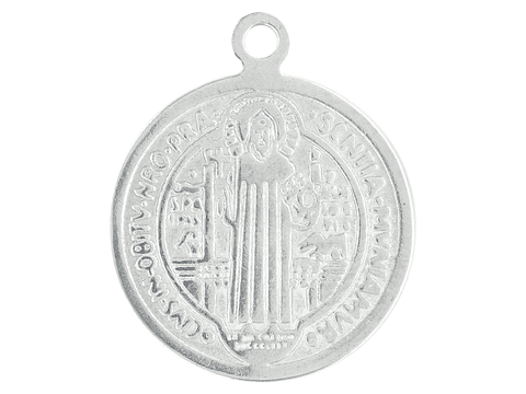 MEDALLA ACERO SAN BENITO 18MM
