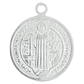 MEDALLA ACERO SAN BENITO 18MM - Miniatura 1