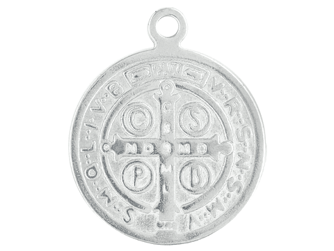 MEDALLA ACERO SAN BENITO 18MM