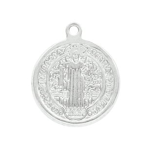 MEDALLA  ACERO SAN BENITO 12MM 